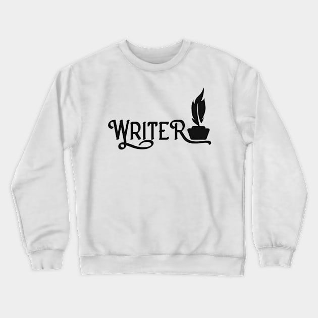 Poet Author Writing Writer Crewneck Sweatshirt by Foxxy Merch